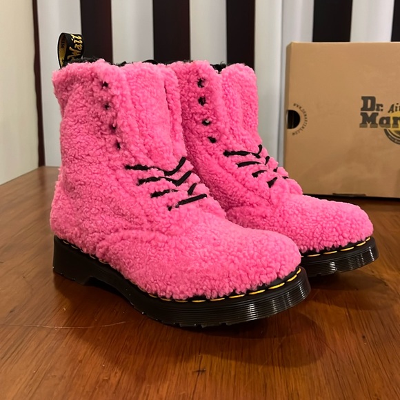 Dr. Martens Shoes - Dr. Martens Air Wair 1460 Pascal Boots Clash Pink 27822682 Womens Size 7
